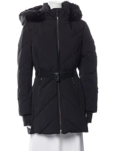 Pre-owned Michael Kors Down Coat In Black