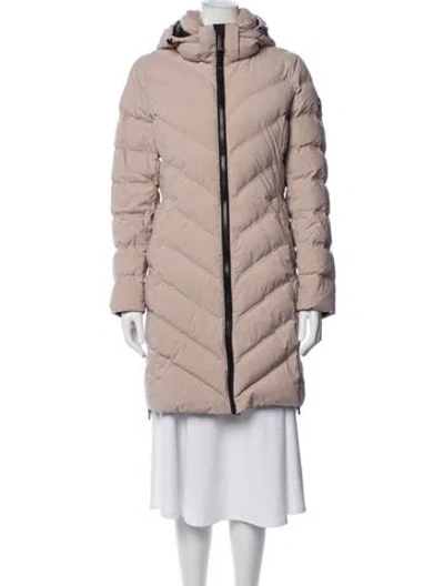 Pre-owned Michael Kors Down Coat In Neutral