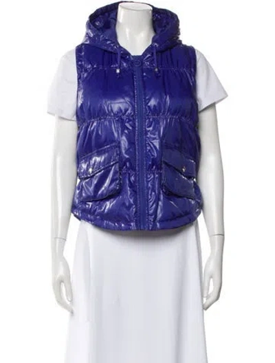 Pre-owned Michael Kors Down Jacket In Purple