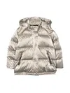 Michael Kors Down Jacket With Hood In Gold