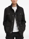 Michael Kors Drawstring-waistband Hooded Jacket In Black
