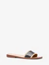 Michael Kors Drea Leather Slide Sandal In Multi