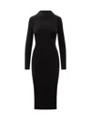Michael Kors Stretch Dress Mixed Wool In Black
