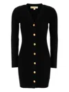 Michael Kors Black Stretch Viscose Blend Dress In Black