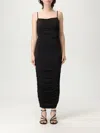 Michael Kors Form-fitting Midi Dress With Spaghetti Straps