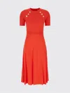Michael Kors Dress  Woman Color Coral In Animal Print