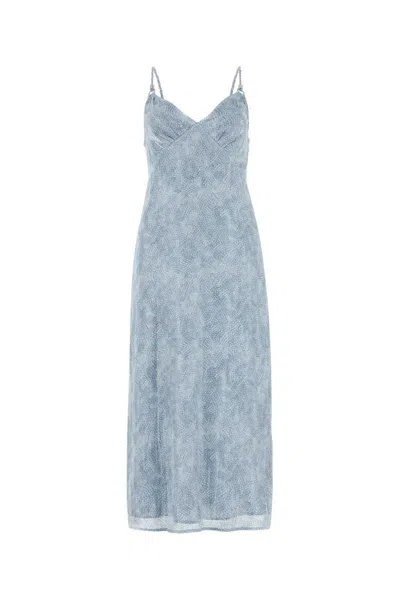 Michael Kors Jacquard Texture Knee Length Dress In Printed