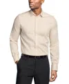 Michael Kors Dress Shirt Menstan Cotton Slim Fit Button Up Mac60 In Sand