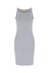 Michael Kors Grey Stretch Viscose Blend Dress In Silver