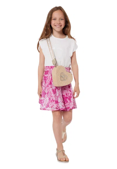Michael Kors Kids' Dress With Logo  In Pink