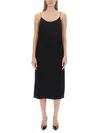 Michael Kors Chain-link Crepe Midi Dress In Black