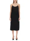 Michael Kors Chain-link Crepe Midi Dress In Black