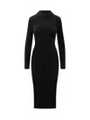 Michael Kors Stretch Dress Mixed Wool In Black