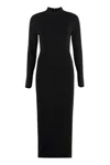 Michael Kors Stretch Dress Mixed Wool In Black