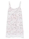 Michael Kors Mini Dress With Delicate Lace Overlay And Flowing Fit In White