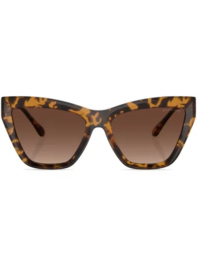 Michael Kors Womens Mk2211u Dubai Cat Eye-frame Acetate Sunglasses Brown In Brown Gradient Polar