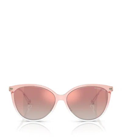 Michael Kors Dupont Cat Eye Sunglasses In White