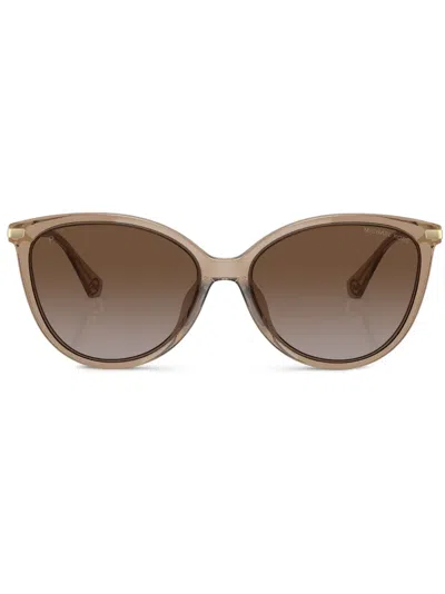 Michael Kors Woman Sunglasses Mk2184u Dupont In Brown