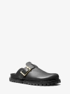 Michael Kors Easton Leather Clog In Black