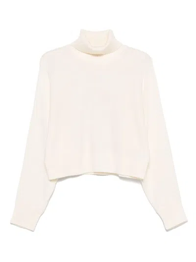 MICHAEL KORS ECRU MERINO WOOL TURTLENECK SWEATER MICHAEL KORS