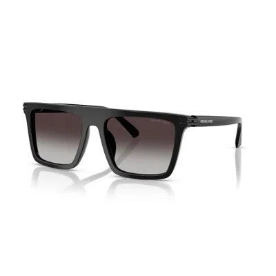 Michael Kors Edgewater Grey Gradient Browline Men's Sunglasses Mk2249u 30058g 55 In Black