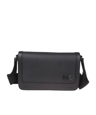Michael Kors Edison Mini Flap Crossbody Bag In Black