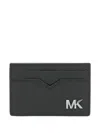 Michael Kors Edison Saffiano Cardholder In Black