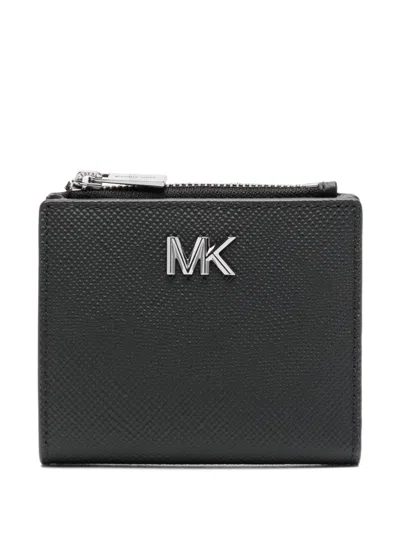Michael Kors Edison Saffiano Wallet In Black
