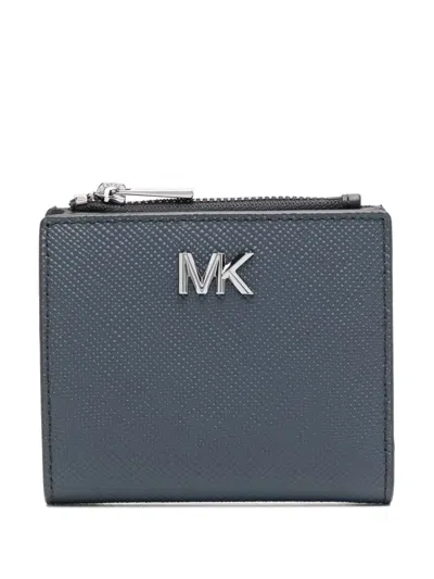 Michael Kors Edison Saffiano Wallet In Blue