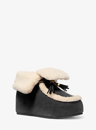 Michael Kors Effie Suede Boot In Black