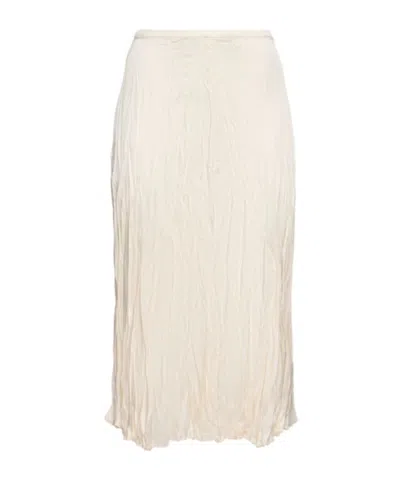 Michael Kors Crushed Dance Skirt In Ivory