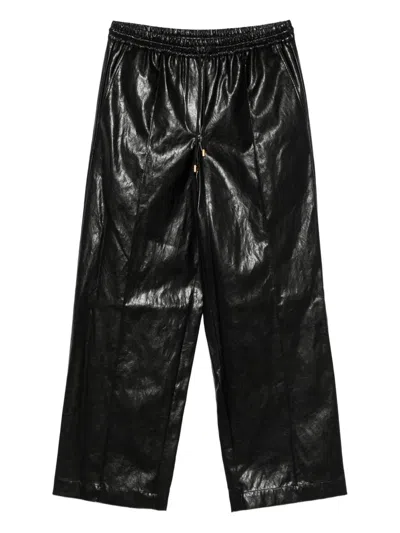 Michael Kors Elasticated-waist Trousers In Black
