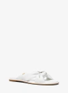 Michael Kors Open-toed Flat-bottomed Sandals In White