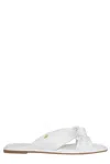 Michael Kors Open-toed Flat-bottomed Sandals In White