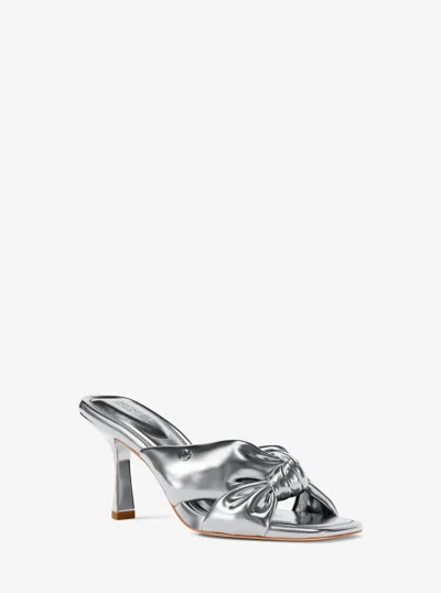 Michael Kors Elena Metallic Sandal In Multi