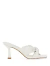 Michael Kors Elena 75mm Mules In White