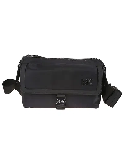 Michael Kors Eli Aviator Flap Bag In Black