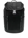 Michael Kors Slim Flap Backpack In Black