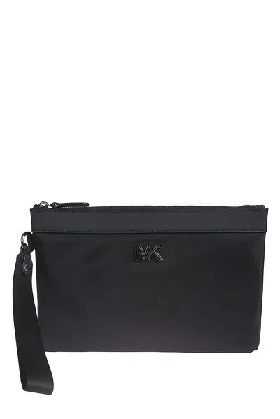 Michael Kors Eli Logo Plaque Clutch Bag