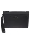 Michael Kors Eli Travel Pouch Bag In Black