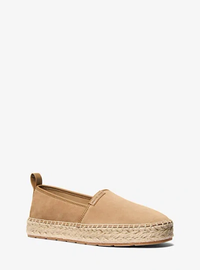 Michael Kors Elias Suede Slip-on Espadrille In Natural