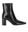 Michael Kors Elise Black Heeled Ankle Boot In Black