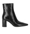 Michael Kors Elise Black Heeled Ankle Boot In Black