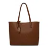 Michael Kors Eliza Extra-large Pebbled Leather Reversible Tote Bag - Brown In Brown