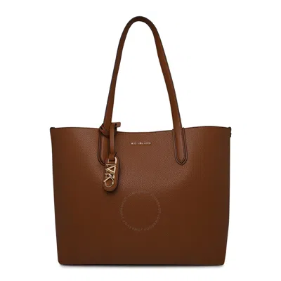 Michael Kors Eliza Extra-large Pebbled Leather Reversible Tote Bag - Brown In Brown