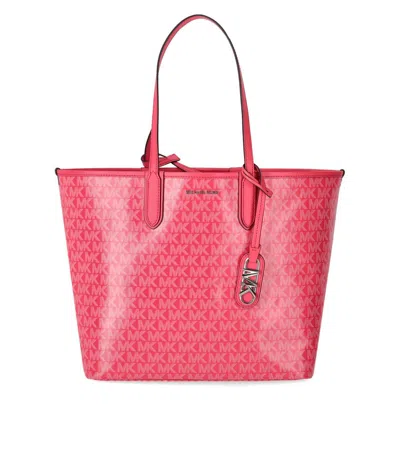 Michael Kors Eliza Fuchsia Shopping Bag In Geranium