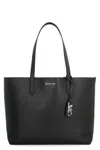 Michael Kors Eliza Leather Tote In Black