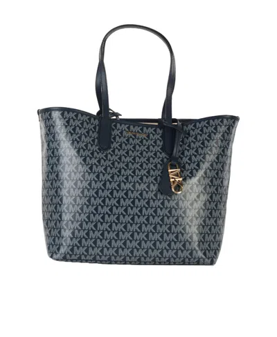 Michael Kors Eliza Monogram-pattern Tote Bag In Black