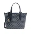 Michael Kors Eliza Monogram-print Tote Bag In Black
