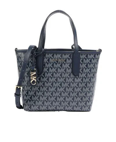 Michael Kors Eliza Monogram-print Tote Bag In Black